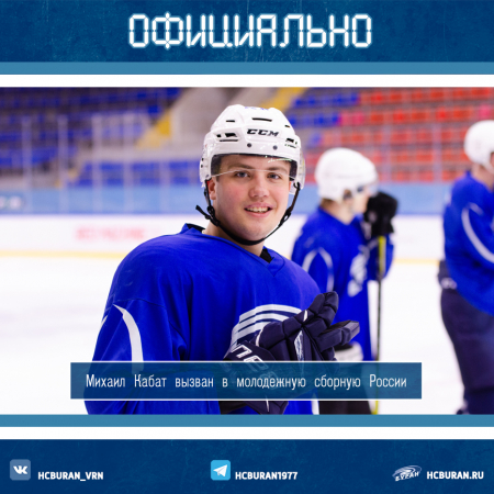 Михаил Кабат вызван в молодежную сборную России